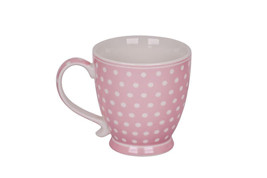 Tazza in Porcellana Pois Rosa Pastello 430 ml - Isabelle Rose